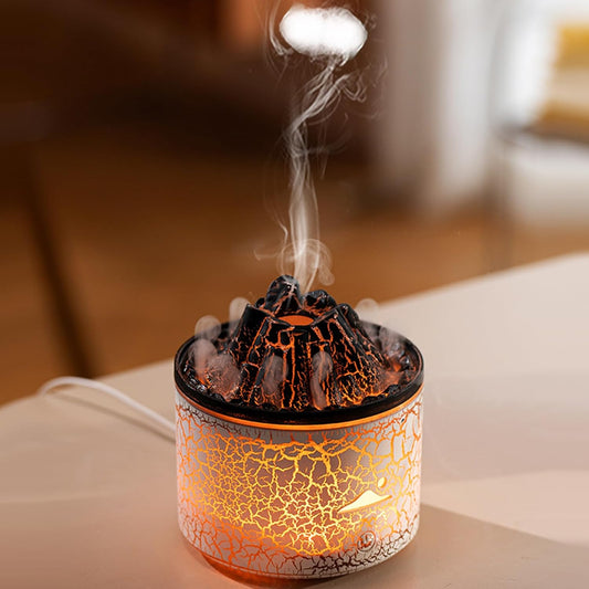 Volcano Diffuser, compact essential oil diffuser for home and office use.